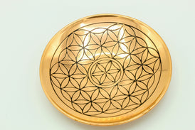 Copper Flower of Life Grid Bowl