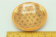 Copper Flower of Life Grid Bowl